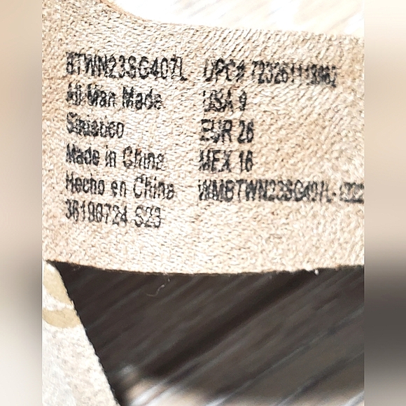 Wonder Nation toddler boys double strap faux leather tan sandal Size 9 - Picture 6 of 11